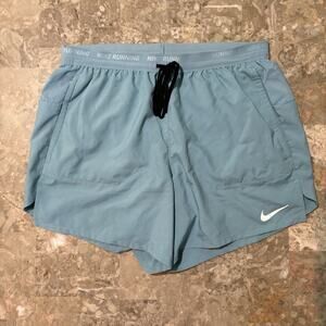 Nike Running Shorts Mens Medium Green Teal Flex Stride 5” Lined Gym FN2992